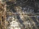 
Mary Sutherland,
wife of David SINCLAIR,
died 21 Sep1909 aged 77 years;
David,
husband,
died 4 March 1912 aged 75 years;
Margaret Elizabeth Bruce,
wife of George T. GROUNDWATER,
died 29 Oct 1909 aged 39 years;
Tiaro cemetery, Fraser Coast Region
