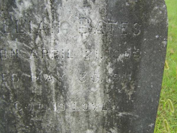 Lillian BATES,  | born 21 Apr 1909,  | died 30 May 1911;  | Tiaro cemetery, Fraser Coast Region  | 
