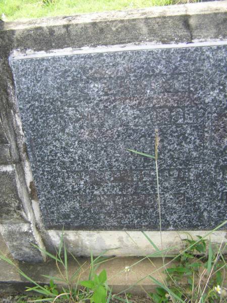 Edwin George RAYNER,  | died 23 Feb  1947 in 80th year;  | Phoebe RAYNER  | died 20 Dec 1948 in 79th year;  | Tiaro cemetery, Fraser Coast Region  |   | 