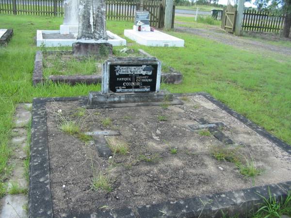 Patrick CONNORS,  | died 18 May 1931 aged 62 years;  | Bridget Catherine CONNORS,  | died 30 Dec 1938 aged 69 years;  | Tiaro cemetery, Fraser Coast Region  | 