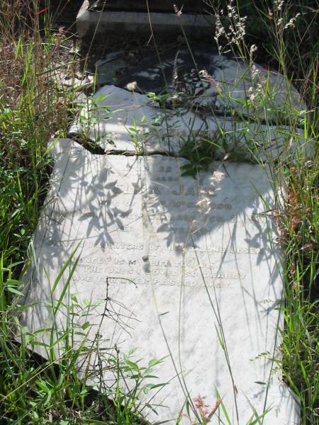 Elizabeth,  | wife of N. BERTELSEN,  | died Dec 1900? aged 32 years;  | Eliza Jane,  | wife of G.H. MCGREGOR,  | died New Zealand 2 Feb 1901 aged 33 years;  | daughters of Mary Jane OLSEN;  | Tiaro cemetery, Fraser Coast Region  | 