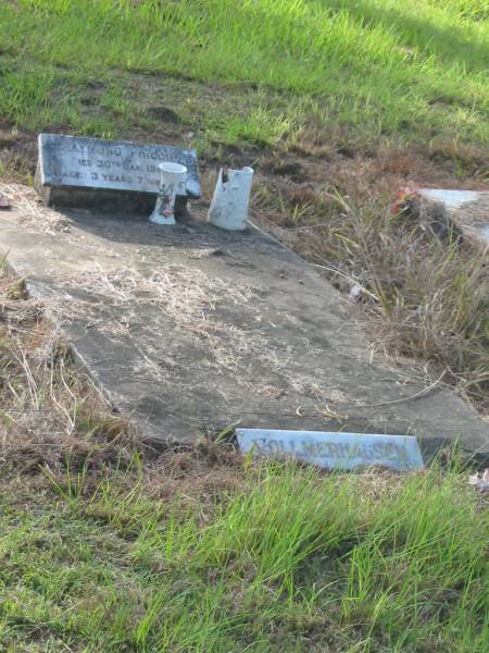 Raymond Phillip VOLLMERHAUSEN,  | died 30 Jan 1945 aged 3 years 7 months;  | Tiaro cemetery, Fraser Coast Region  | 