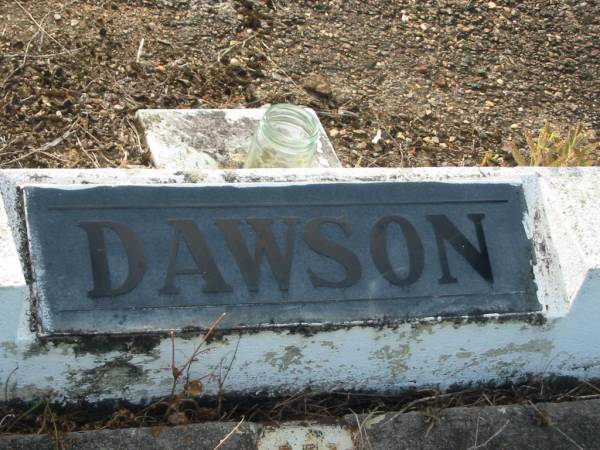 Brenda Grace DAWSON,  | died 9 July 1962 aged 2 years 3 months;  | Tiaro cemetery, Fraser Coast Region  | 