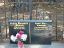 
James Kenneth ARNOLD 30 June 1918 - 6 Mar 2001,
Edna May ARNOLD 21 Feb 1922 - 19 Dec 2002,
Tingalpa Christ Church (Anglican) cemetery, Brisbane
