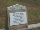 
William RICE
died 31 Oct 1945 aged 83 years,
his wife 
Eleanor
died 4 Mar 1946 aged 79 years,

Tingalpa Christ Church (Anglican) cemetery, Brisbane

