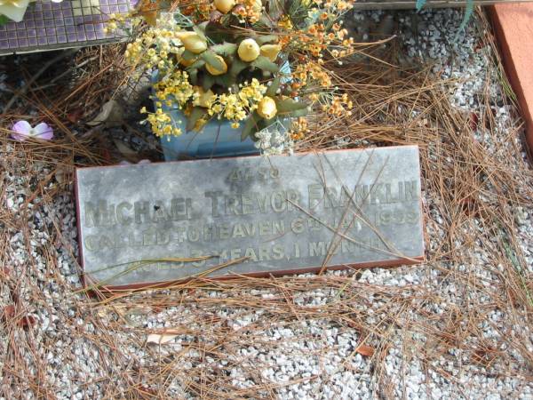 Michael Trevor FRANKLIN died 6 Jan 1959 aged 3 years 1 month,  | Tingalpa Christ Church (Anglican) cemetery, Brisbane  |   | 
