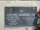 William KLAEHN b: 31 Aug 1901, d: 13 Jan 1978 Stella Mavous KLAEHN 20 Jul 2000 aged 89 Toogoolawah Cemetery, Esk shire 
