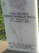 Andrew Daniells SMITH 27 Aug 1937 Toogoolawah Cemetery, Esk shire 