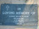 Dianne Maude KLAEHN 1 Oct 1959 aged 2 years 3 months Toogoolawah Cemetery, Esk shire 