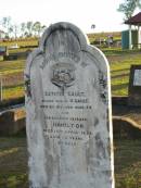 Letitia GAULT, wife of H. GAULT, died 6 Dec 1920 aged 54 years; Hamilton, husband, died 12 April 1938 aged 78 years; Toogoolawah Cemetery, Esk shire 