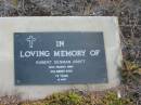 
Robert Denman CROFT,
died 21 March 2000 aged 74 years;
Toogoolawah Cemetery, Esk shire
