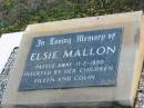 
Elsie MALLON
11 Feb 1990
(inserted by her children Eileen and Colin)
Toogoolawah Cemetery, Esk shire
