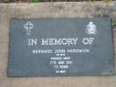 
Bernard John HARDWICK
17 Jun 1991 aged 73
Toogoolawah Cemetery, Esk shire
