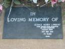 George Henry LIMBERT 31 May 1991 aged 70 Toogoolawah Cemetery, Esk shire 