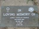 
James Douglas HARRIS
9 May 1985 aged 79
Toogoolawah Cemetery, Esk shire
