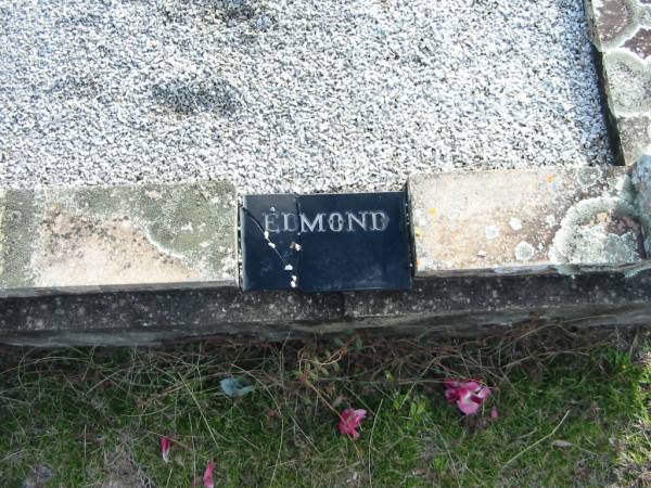 Edmond J C WALSH  | 5 Feb 1925 aged 4  | Mary Marcella WALSH  | 29 Jun 1959 aged 74  | Toogoolawah Cemetery, Esk shire  | 