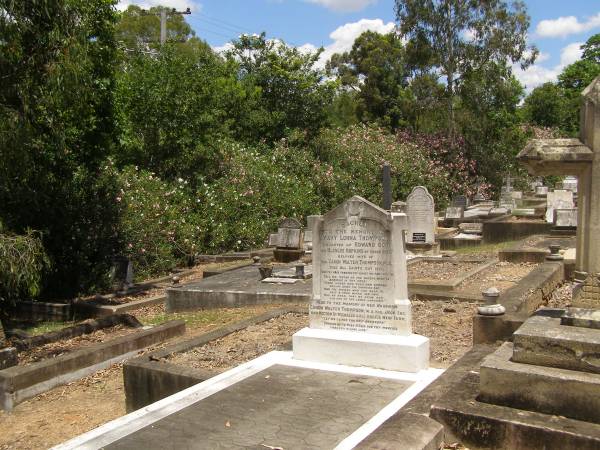 Toowong Cemetery Por:6 Sect:3 Grave:11  | Mary Lorna THOMPSON  | daughter of Edward BOR and Blanche HOPKINS of Gooda Station, Qld  | wife of rev Canon Walter THOMPSON  | died All Saints Day 1931  | (buried 3-Nov 1931, aged 41)  |   | Canon Walter THOMPSON  | (buried 9-Jan 1951, aged 89)  |   | Also  | stillborn Thompson  | (buried 30-Oct-1931)  |   | 