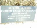 Doreen Essie CARSELDINE, nee HEISNER, 25-7-1915 - 12-9-1995, mother; Upper Caboolture Uniting (Methodist) cemetery, Caboolture Shire 