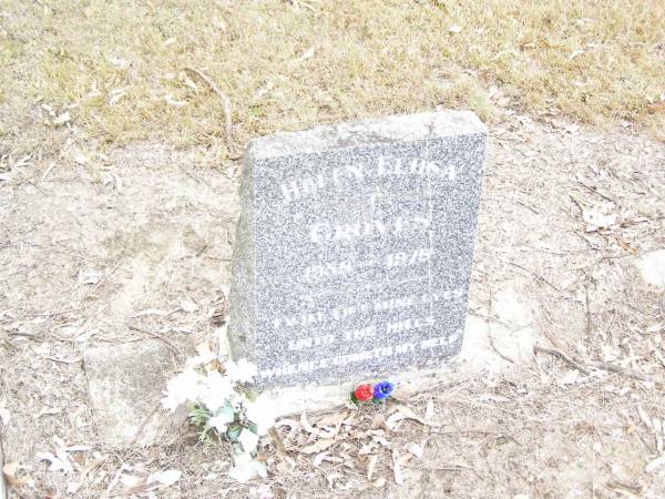 Helen Eliisa GROVES,  | 1958 - 1978;  | Upper Caboolture Uniting (Methodist) cemetery, Caboolture Shire  | 