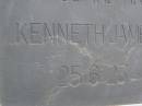 
Kenneth James MACKLAN,
husband father,
25-6-23 - 4-3-83;
Upper Coomera cemetery, City of Gold Coast
