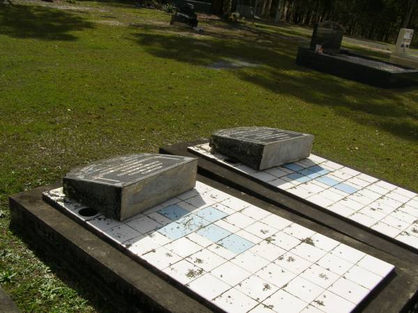 Mary Rebecca (Billie) YOUNG,  | mother,  | died 11 Aug 1972 aged 72 years;  | George Cameron YOUNG,  | husband father,  | died 12 Nov 1973 aged 39 years;  | Upper Coomera cemetery, City of Gold Coast  | 