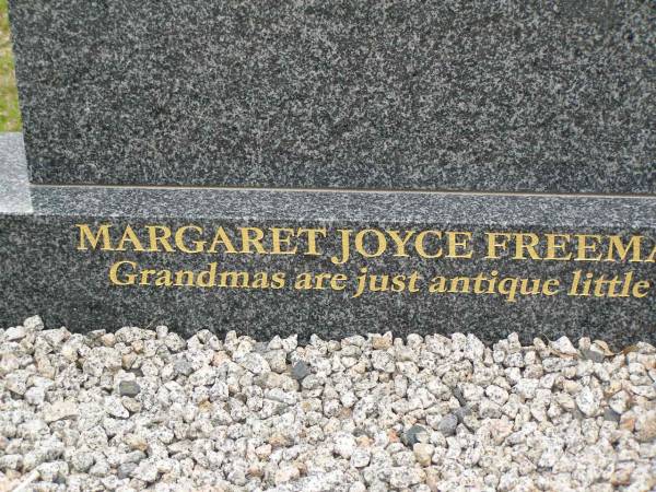 Benjamin Freeman (Benny) BRYANT,  | 25 Aug 1982 - 16 May 2004 aged 21 years;  | Margaret Joyce FREEMAN,  | grandma,  | 26 Oct 1926 - 31 Dec 2000 aged 74 years,  | ashes at Rivendell;  | Upper Coomera cemetery, City of Gold Coast  | 