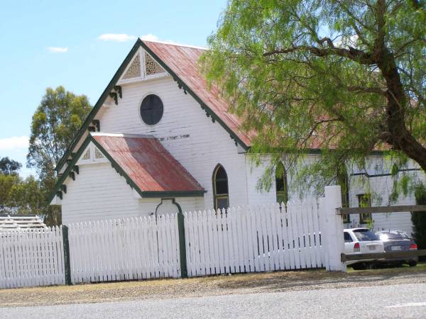 former church in Freestone;  | Upper Freestone Cemetery, Warwick Shire  | 