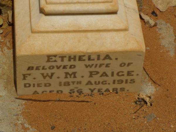 Ethelia PAIGE,  | William Creek,  | South Australia  | 