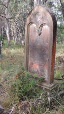 
William PALMER
d: 1 Sep 1882 aged 43

grandson
Roy HOSKING
d: 7 Aug 1900 aged 12 mo

Willsons Downfall cemetery,Tenterfield, NSW

