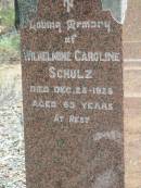 
Wilhelmine Caroline SCHULZ
28 Dec 1928, aged 63
Wivenhoe Pocket General Cemetery

