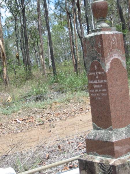 Wilhelmine Caroline SCHULZ  | 28 Dec 1928, aged 63  | Wivenhoe Pocket General Cemetery  |   | 