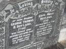 George Thomas B BOYLAND (Tom) 29 Apr 1945, aged 49 Edith Minnie BOYLAND (Cis) (wife of Tom) 7 Aug 1990, aged 94 Wonglepong cemetery, Beaudesert 