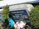 
Edna Marie JOHNSTONE, mum,
12 Aug 1915 - 16 March 2000,
remembered Claude & Trevor;
Woodford Cemetery, Caboolture
