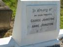 
parents;
George JOHNSTONE;
Annie JOHNSTONE;
Woodford Cemetery, Caboolture
