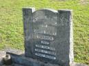 
James Henry HUDDUCK,
died 23 Mar 1951 aged 47 years;
Woodford Cemetery, Caboolture
