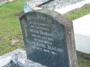 
Arthur BEANLAND, husband father,
died 26 July 1955;
Evelyn Mabel BEANLAN, mother,
died 25 Sept 1972;
Woodford Cemetery, Caboolture
