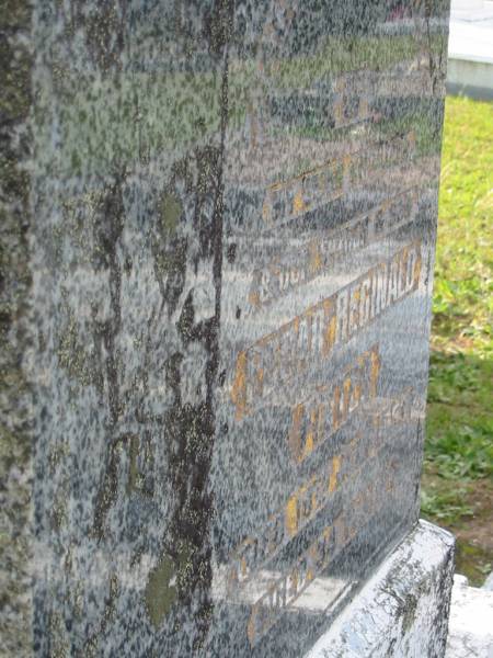 Edgar Reginald FINTER,  | husband father son,  | died 16 July 1953 aged 34 years;  | Woodford Cemetery, Caboolture  | 