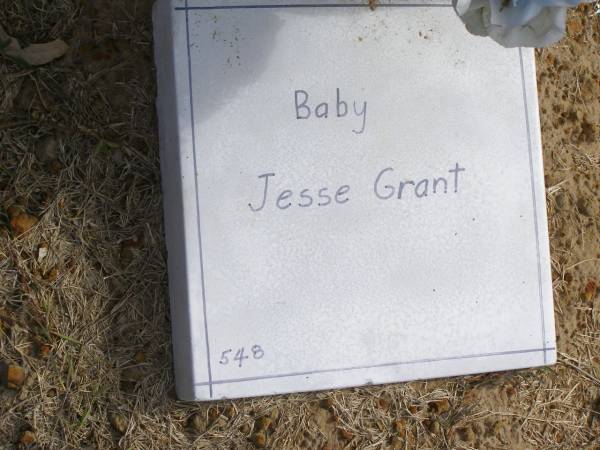 Baby Jesse Grant  | Woodhill cemetery (Veresdale), Beaudesert shire  |   | 
