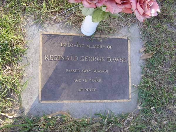 Reginald George Dawse  | 30 May 1991, aged 76  | Woodhill cemetery (Veresdale), Beaudesert shire  |   | 