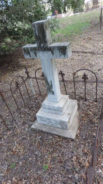 William Pierce  | d: 23 Feb 1907 aged 60  |   | Yandilla All Saints Anglican Church with Cemetery  |   | 