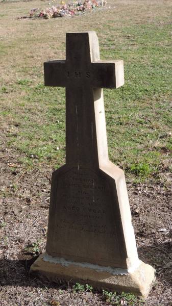 Thomas James CREAGH  | d: 6 Jan 1877 aged 1 year 6 months  |   | Yandilla All Saints Anglican Church with Cemetery  |   |   | 