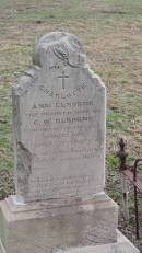 Charlotte Ann ELBORNE d: 12 Apr 1887 aged 27 wife of G.W. ELBORNE  Yandilla All Saints Anglican Church with Cemetery  