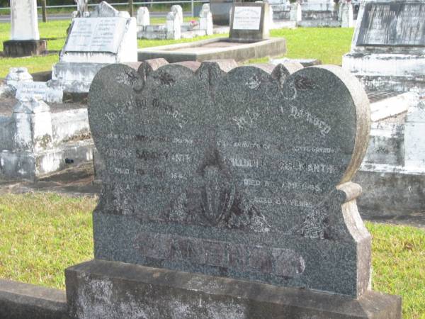 Beatrice Sarah MANTHEY  | d: 11 Jun 1941 aged 53  |   | William George MANTHEY  | d: 9 Nov 1965 aged 83  |   | Yandina Cemetery  |   | 