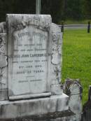 George John Cameron LOW d: 8 Jan 1934 aged 35  Yandina Cemetery  