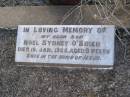 
Noel Sydney OBRIEN,
son,
died 19 Jan 1925 aged 9 weeks;
Yangan Anglican Cemetery, Warwick Shire
