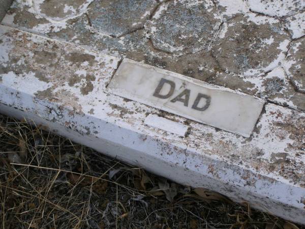 Jesse Alfred CHRISTMAS,  | dad,  | died 14 March 1954;  | Yangan Anglican Cemetery, Warwick Shire  | 