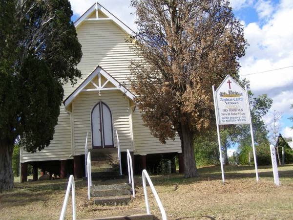 St Peters Anglican church;  | Yangan, Warwick Shire  | 