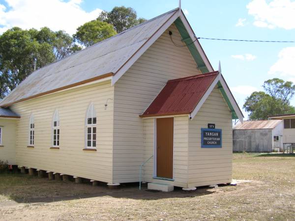 Yangan Presbyterian Church, Warwick Shire  | 