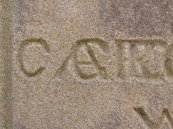 George ROSENBERGER,  | died 29 Oct 1894 aged 69 years;  | Caroline? ROSENBERGER,  | died 12 Oct 1896 aged ?? years;  | Henry ROSENBERGER,  | died 20 June 1879 aged 11 years;  | restored by Wildred ROSENBERGER April 1993;  | Gottlieb Frederick ROSENBERGER,  | died 11 Dec 1931 aged 74 years,  | remembered by the MEWES family;  | Yangan Presbyterian Cemetery, Warwick Shire  | 