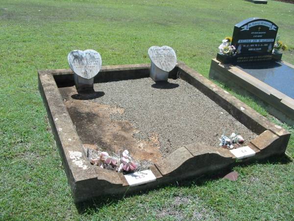 Leslie J. COYNE,  | son brother,  | died 28 May 1951 aged 4 years;  | Leonard W. COYNE,  | son brother,  | died 27 May 1943 aged 3 years;  | Yarraman cemetery, Toowoomba Regional Council  | 